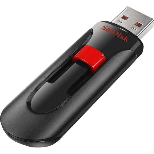 USB memorija Cruzer Glide SanDisk 128 GB (USB 2.0 crna i crvena boja)-0