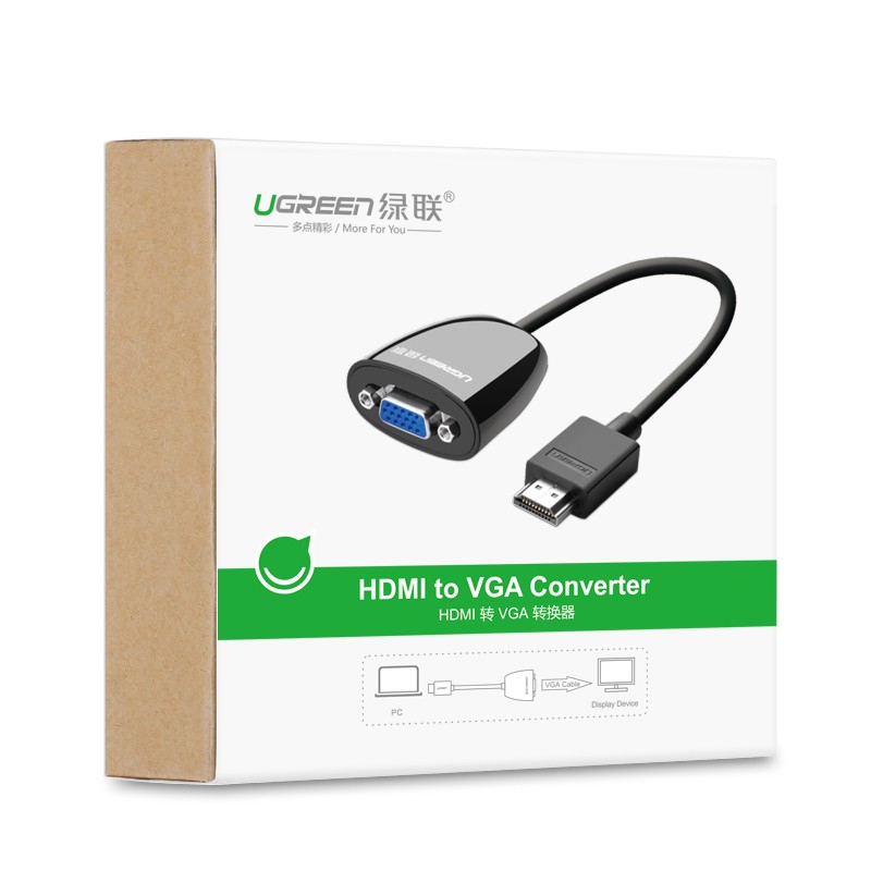 HDMI na VGA adapter UGREEN crna-1