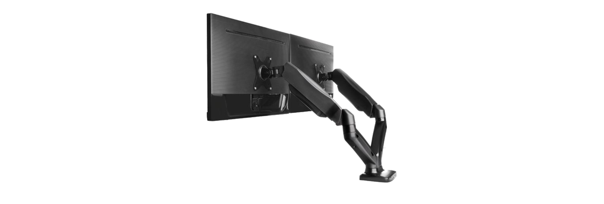 Nosač IcyBox za dva monitora do 27" na radnoj površini-3