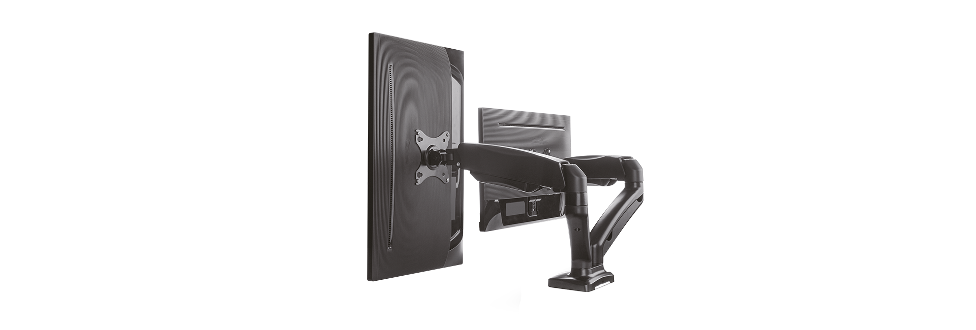 Nosač IcyBox za dva monitora do 27" na radnoj površini-4