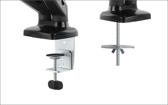 Nosač IcyBox za dva monitora do 27" na radnoj površini-5