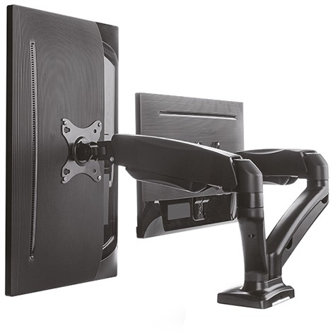 Nosač IcyBox za dva monitora do 27" na radnoj površini-17