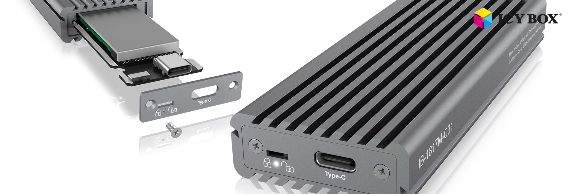 Kućište Icybox USB 3.1 za M.2 NVMe SSD-7