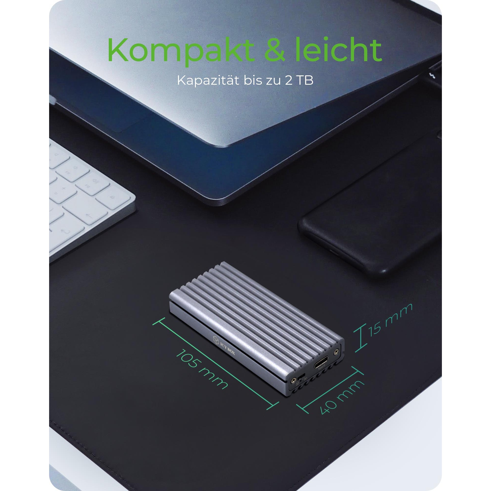 Kućište Icybox USB 3.1 za M.2 NVMe SSD-21
