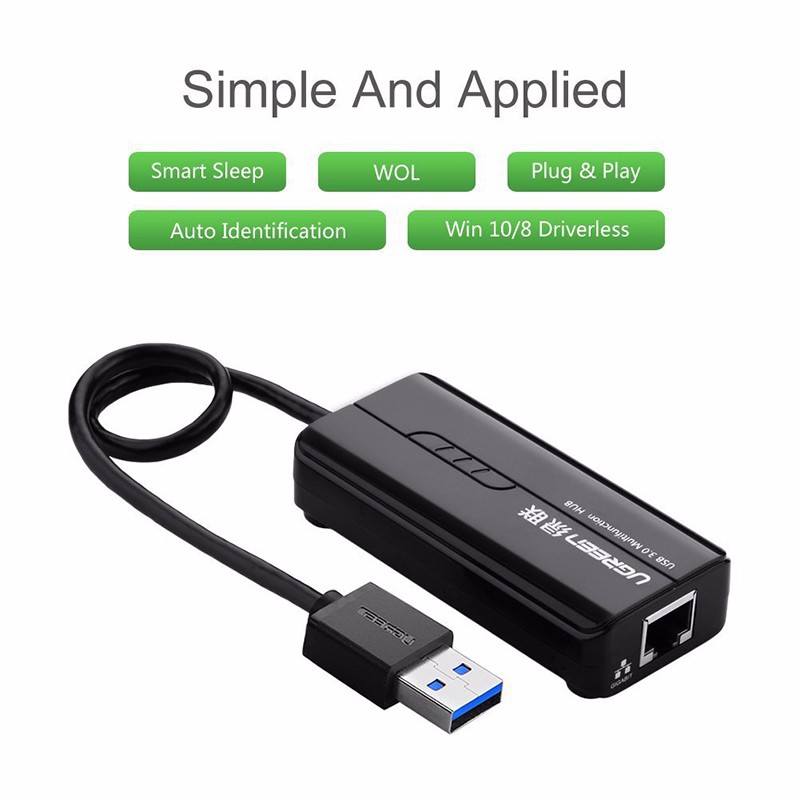 Hub USB 3.0 UGREEN (na 3x USB A i RJ45)-4