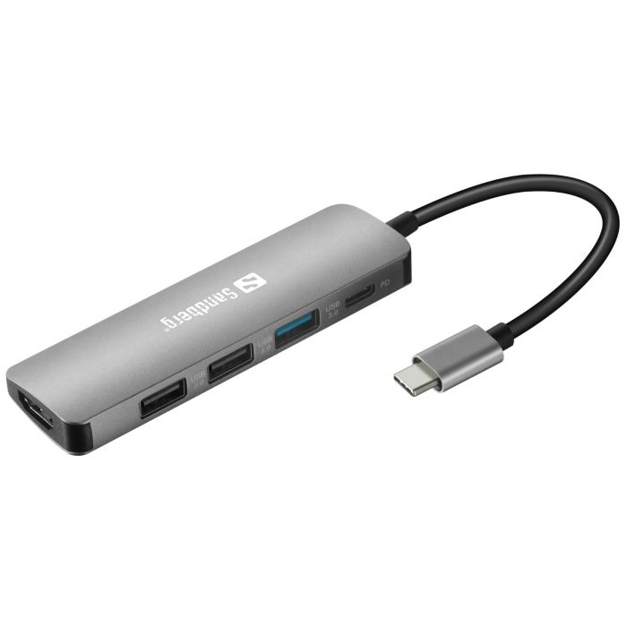Priključna stanica USB-C na HDMI + 3x USB 3.0 i Power Delivery 100W Sandberg-2
