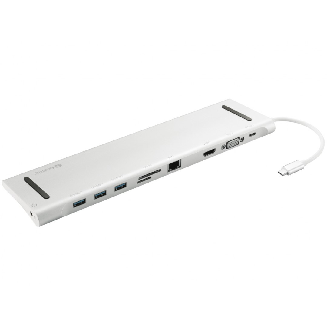 Priključna stanica za prijenosna računala USB-C 10 in 1 Sandberg-0