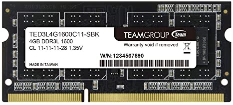 Memorija Teamgroup Elite 4GB DDR3-1600 SODIMM PC3-12800 CL11, 1.35V