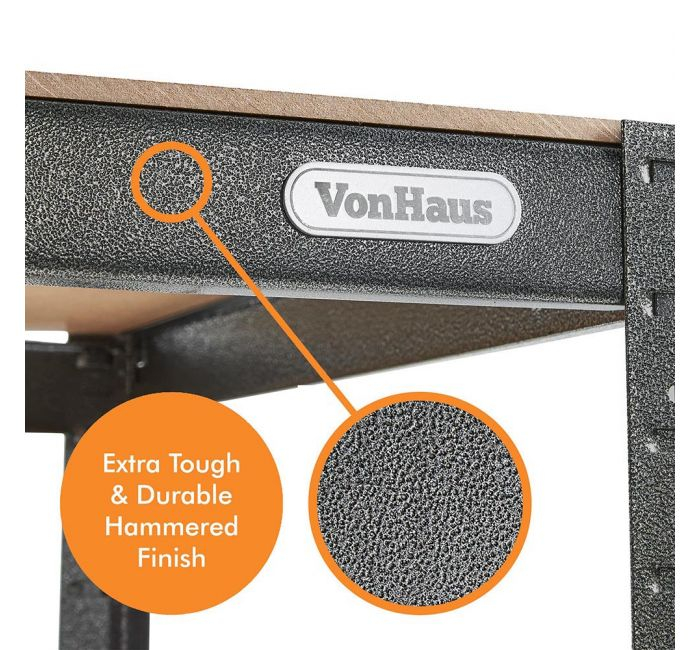 Radni stol i polica bez vijaka VONHAUS 1.2m HAMMERITE-2
