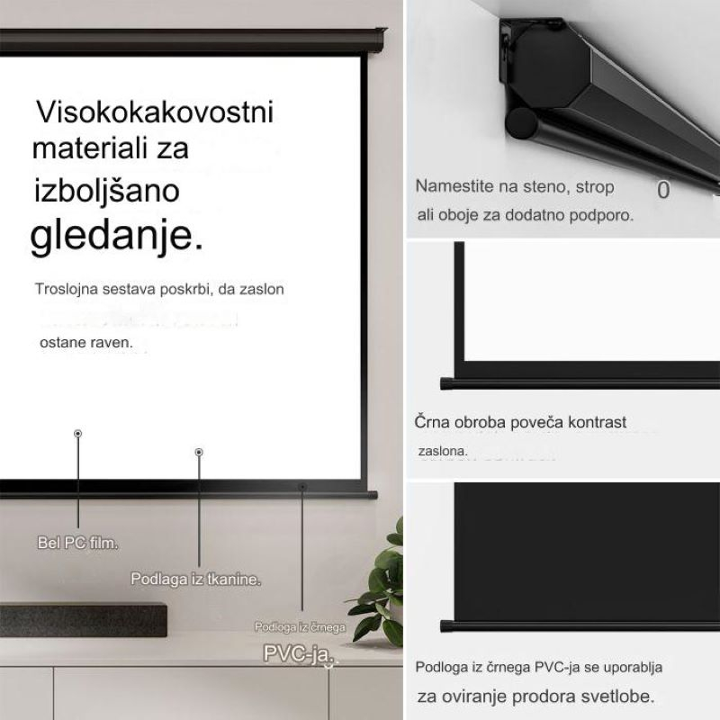 Projekcijsko platno VONHAUS (90")-5