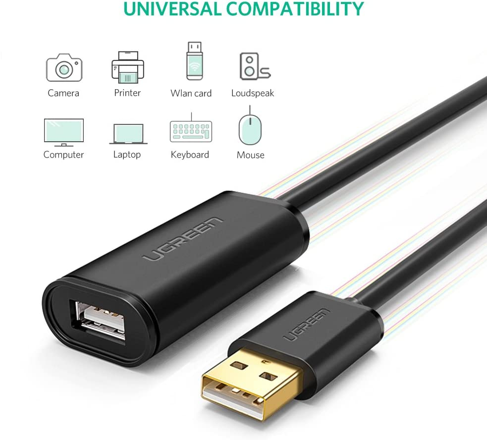 USB aktivni produžni kabel UGREEN (USB 2.0, s pojačalom signala, 20 m)-4