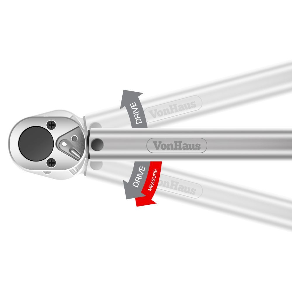 Momentni ključ 1/2'' VONHAUS (s reduktorom i produžetkom)-3