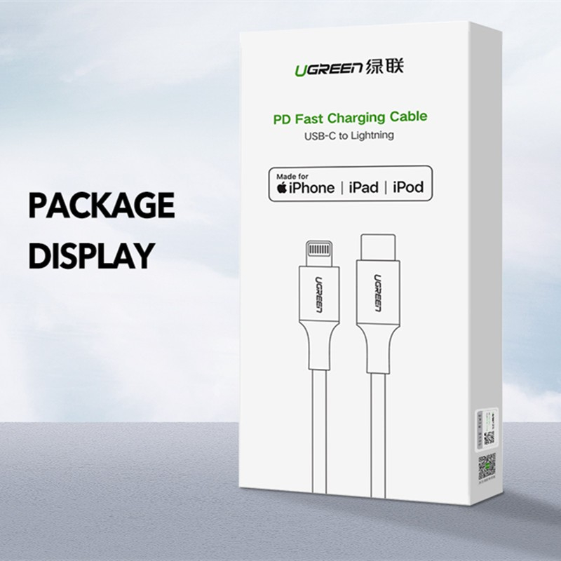 Kabel USB-C na Lightning kabeli UGREEN (2 m, M/M) crna-2