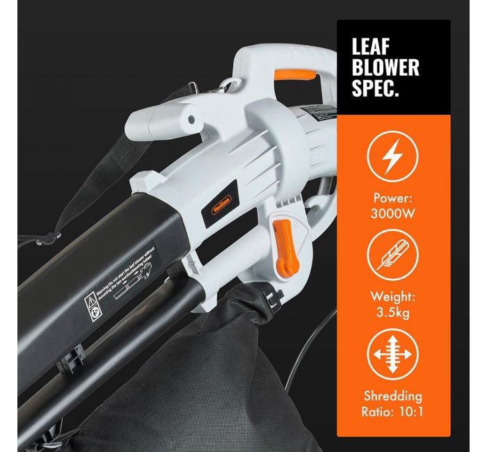 VONHAUS 3in1 electric blower, leaf vacuum cleaner and mulcher 35L-1