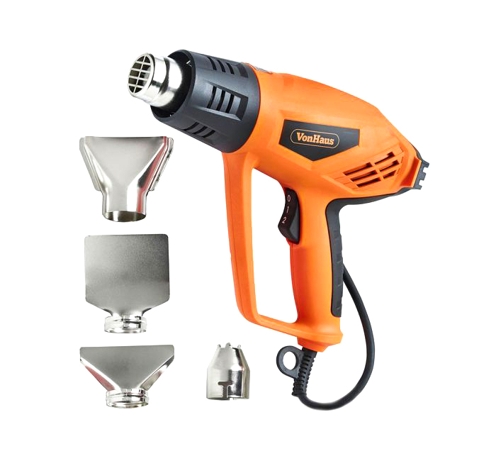 Pištolj na vrući zrak VONHAUS 2000W (220 - 240V, 2000W, maksimalna temperatura 550 °C, minimalna temperatura 350 °C, duljina kabela 1.8 m)-6