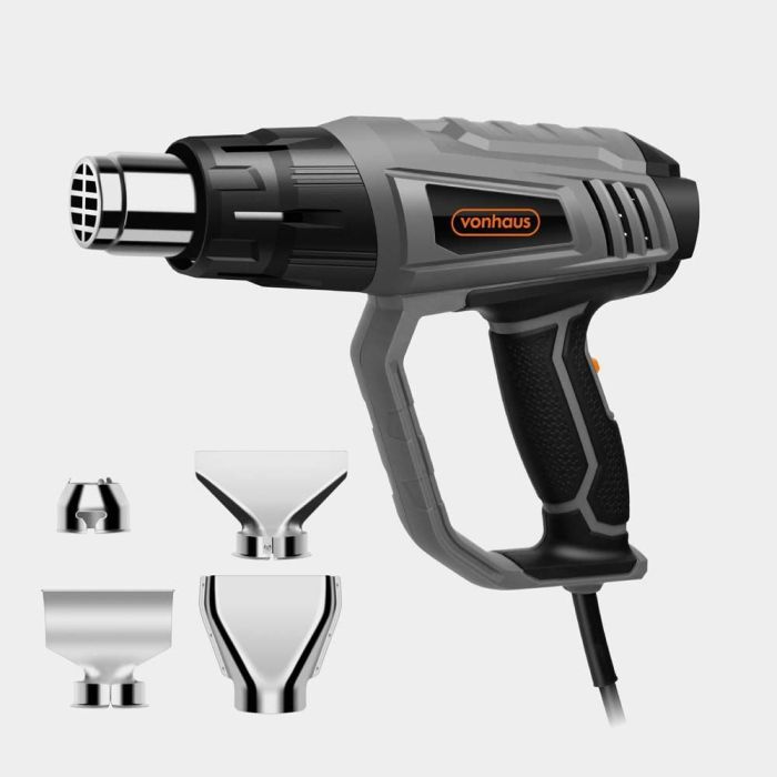 Pištolj na vrući zrak VONHAUS 2000W (220 - 240V, 2000W, maksimalna temperatura 550 °C, minimalna temperatura 350 °C, duljina kabela 1.8 m)-5