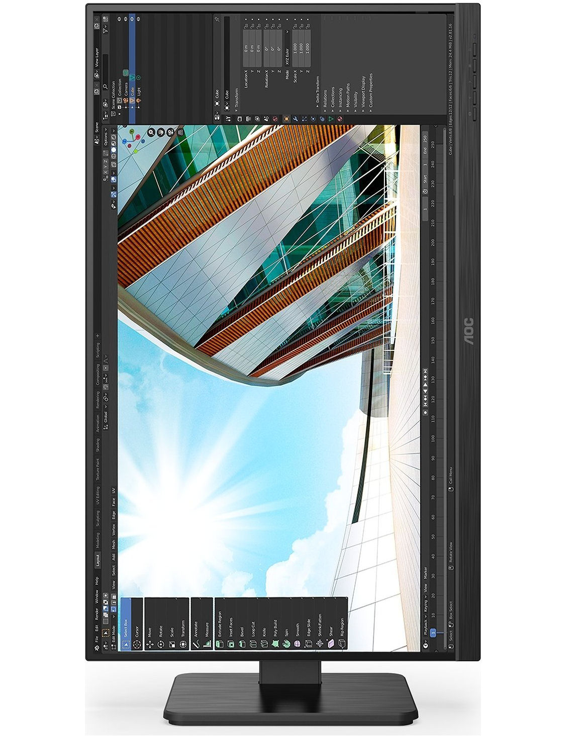 Monitor AOC U27P2 (27" IPS, 60Hz, 3840x2160 4K UHD) crni-10