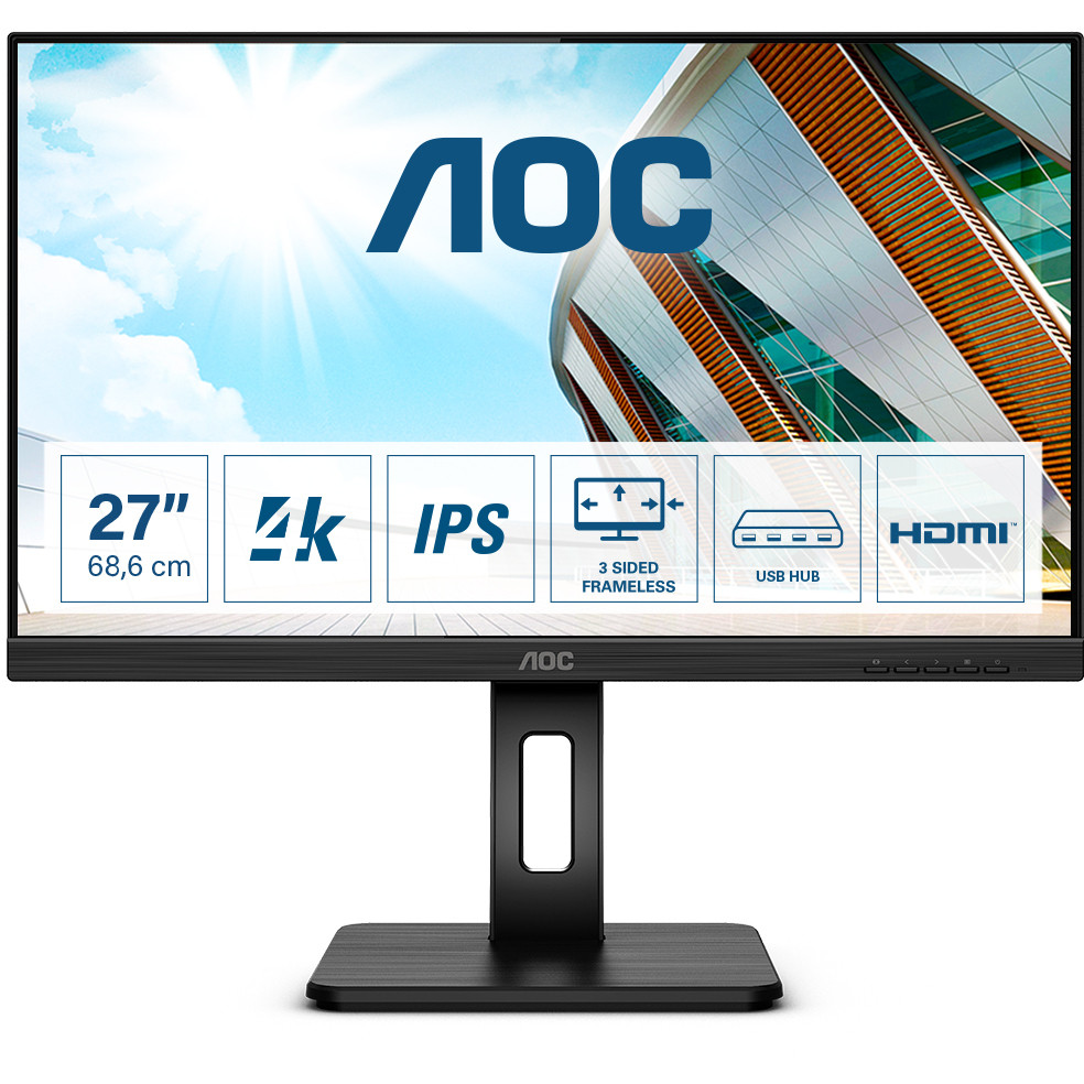 Monitor AOC U27P2 (27" IPS, 60Hz, 3840x2160 4K UHD) crni-13