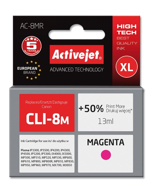 Tinta ActiveJet CLI-8M (magenta)-0