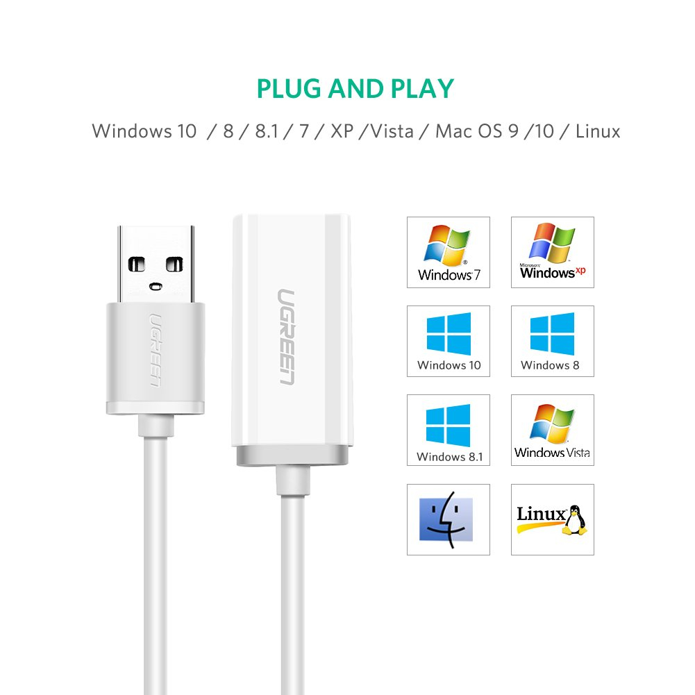 Adapter za USB-A na 3.5 mm aux kabel UGREEN-6