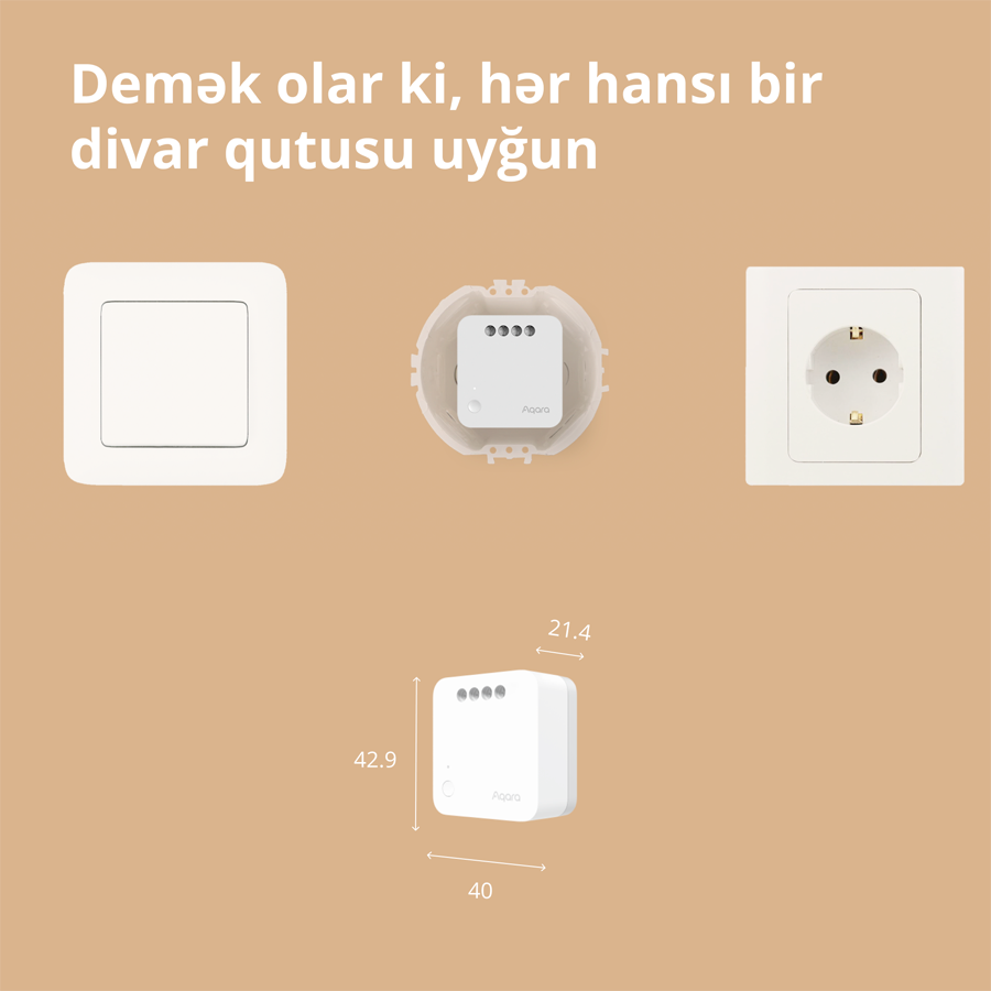 Prekidač releja Zigbee Aqara SSM-U02 (bez neutralne žice)-37