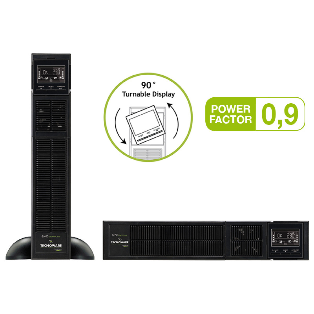 Neprekidno napajanje za 19" stalak ili toranj UPS Tecnoware EVO DSP PLUS 3600 RACK / TOWER-1