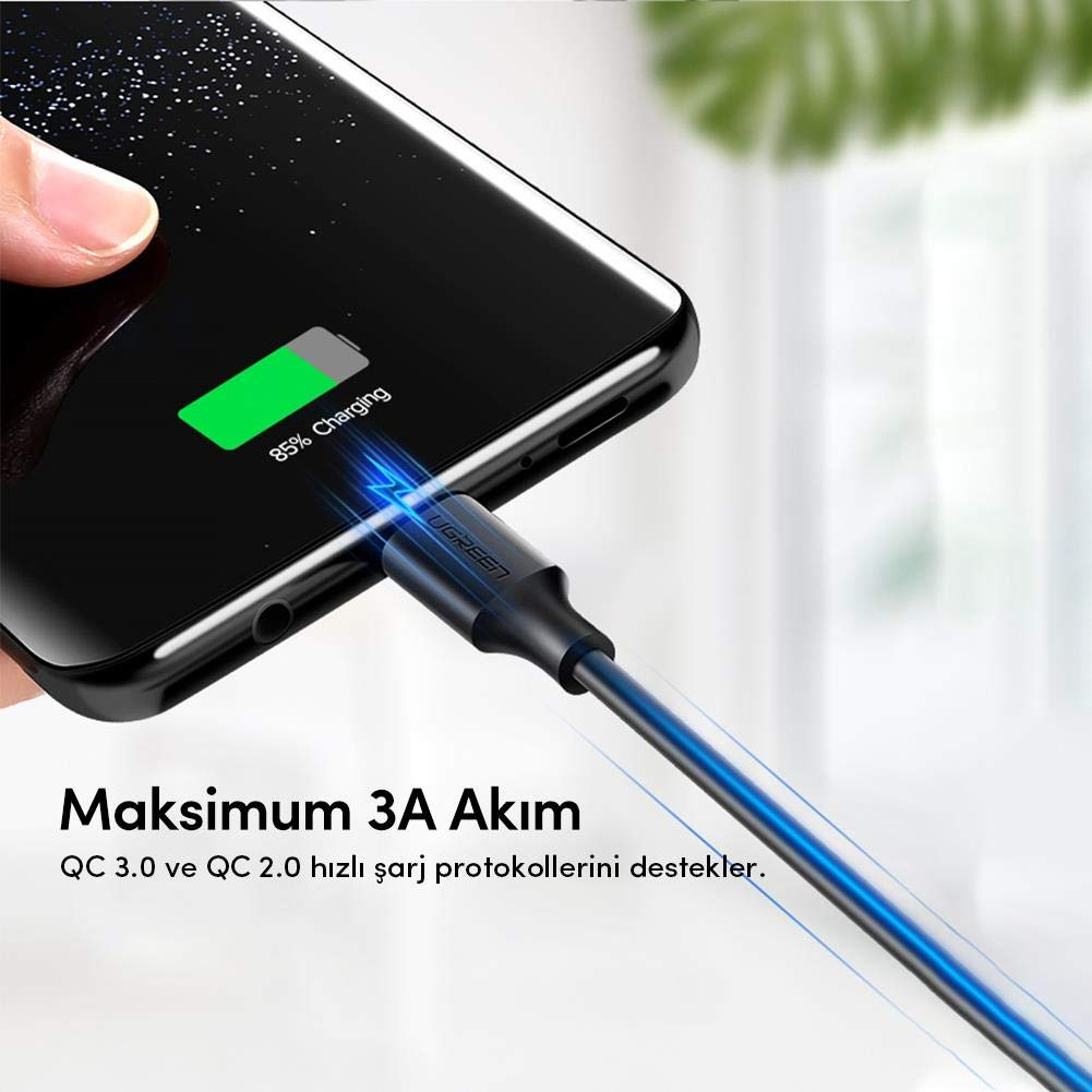 Kabel USB-A 2.0 na C UGREEN (3 m) crna-4