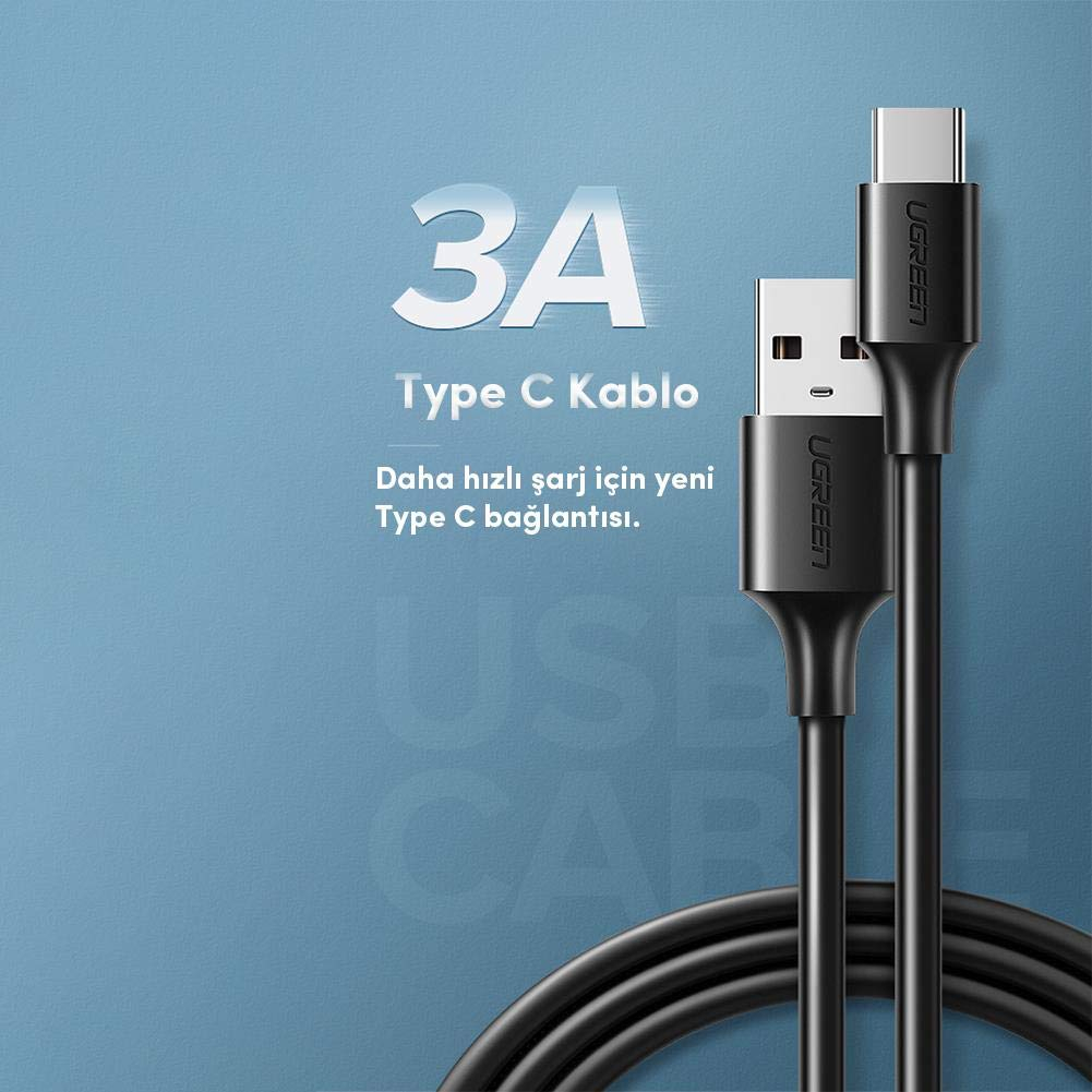 Kabel USB-A 2.0 na C UGREEN (3 m) crna-0