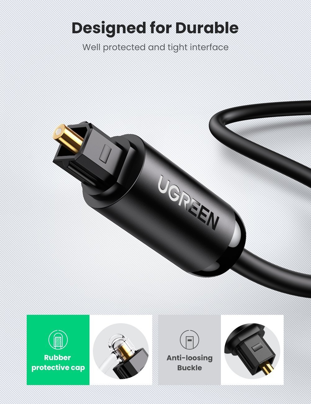 Optički kabel Toslink UGREEN (1 m)-3