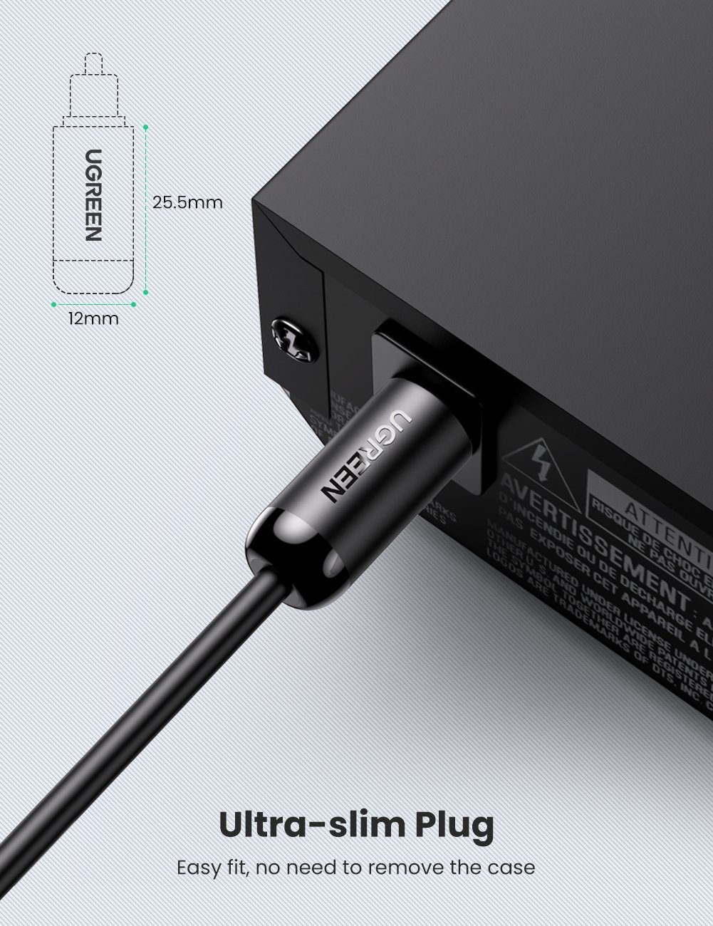 Optički kabel Toslink UGREEN (1 m)-5
