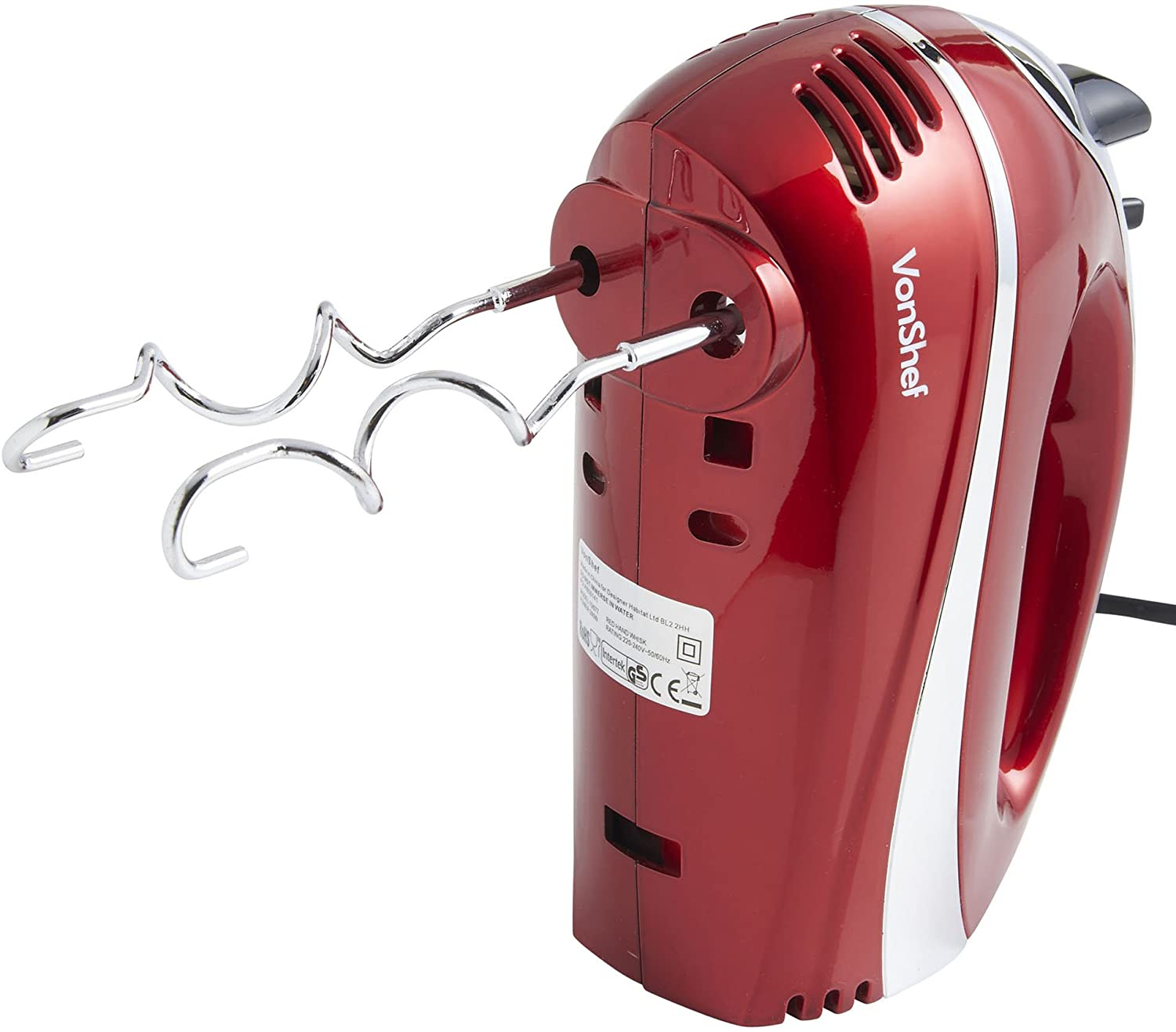 Profesionalni mikser VONSHEF (300 W) crvena-4