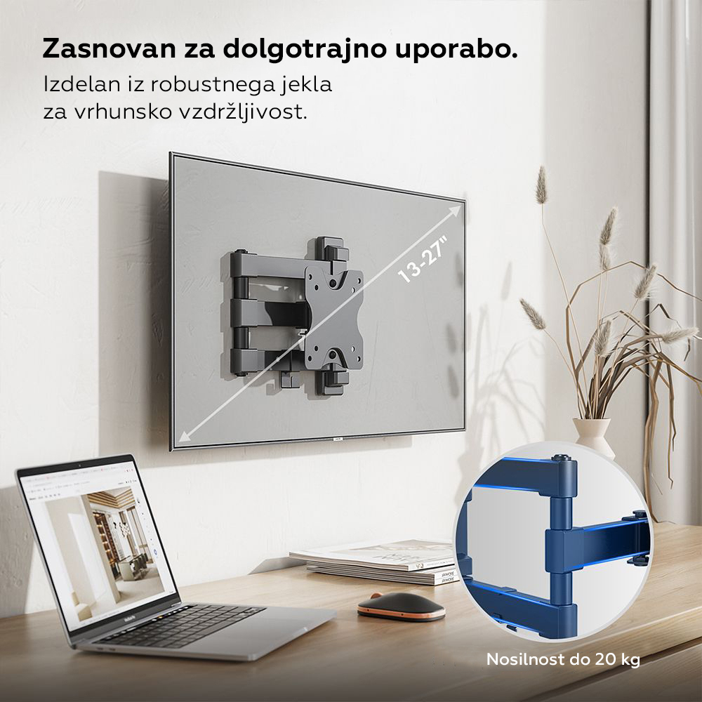 Sklopivi VONHAUS Nosač za TV zidni/monitor do 35kg-5