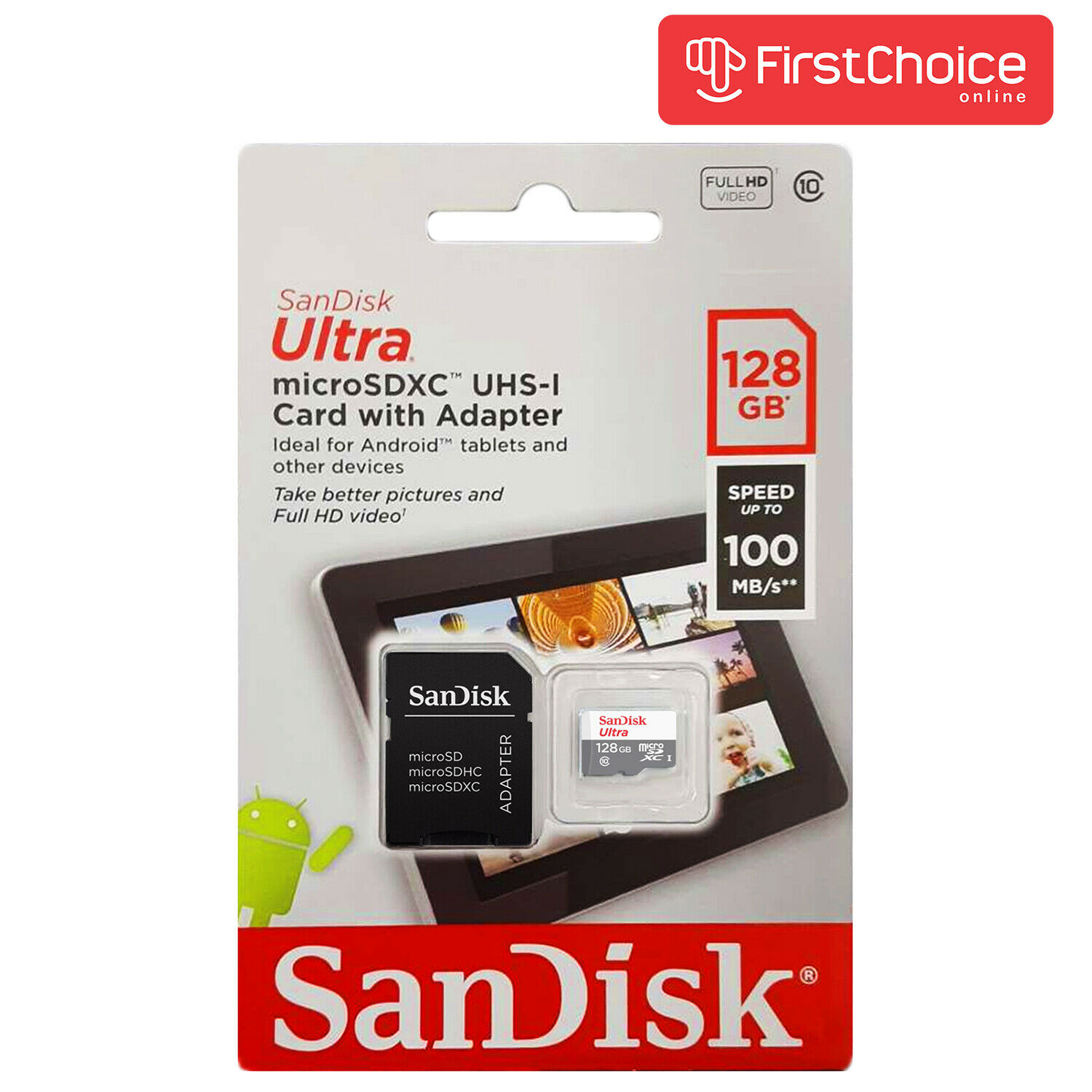 Memorijska kartica SANDISK Micro SDXC Ultra 128 GB + SD adapter-1