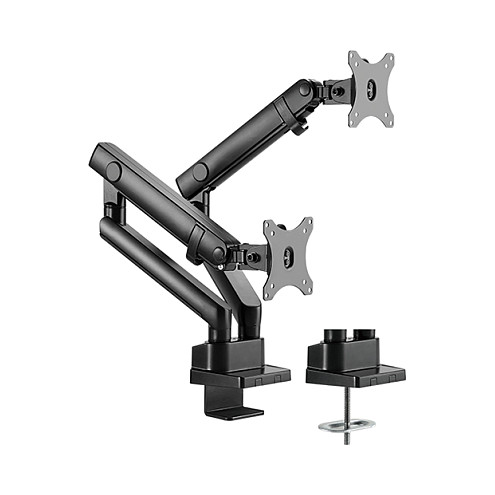 Nosač IcyBox za dva monitora do 32" s montažom na rub stola-12