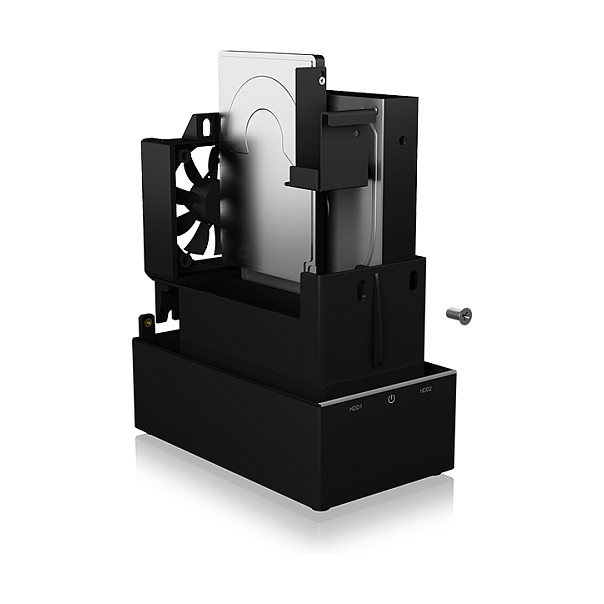 Vanjsko kućište Icybox IB-RD3621-C31 za RAID s 2 diska 2.5" ili 3.5" SATA-14