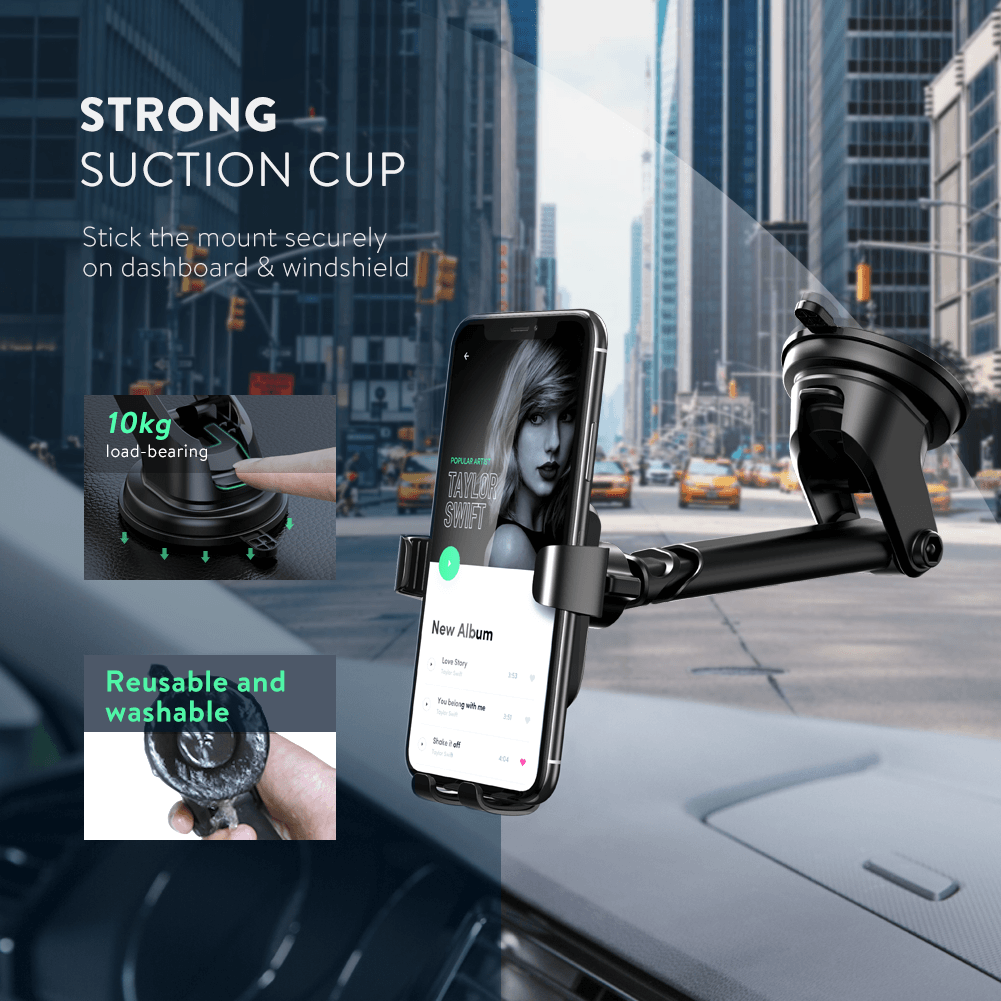 Držač za mobitel UGREEN (za automobil s vakuumskom čašicom 60990)-2