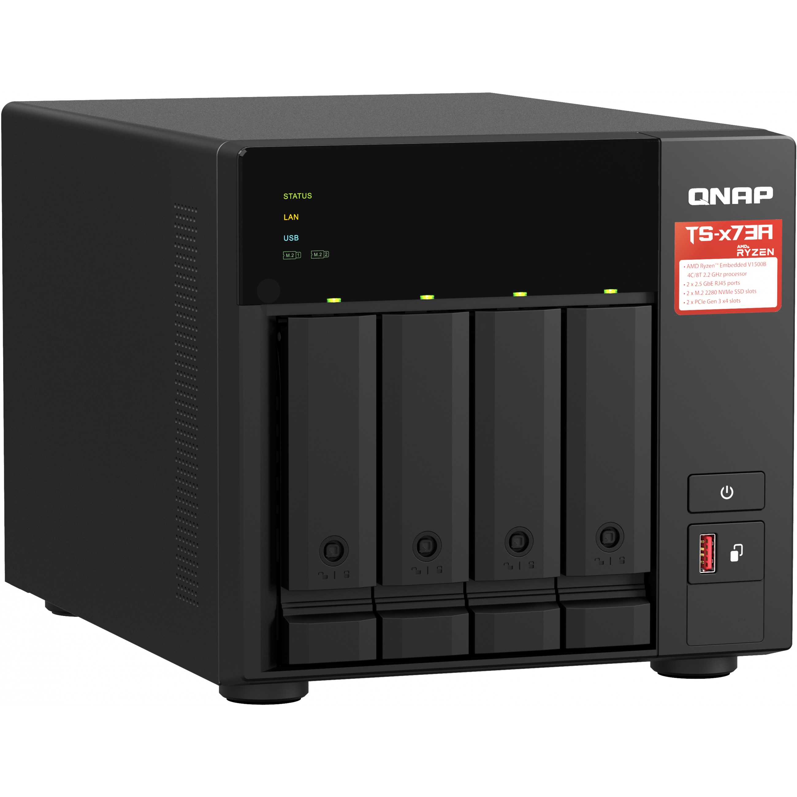 Server NAS QNAP za 4 diska, 8GB ram, 2x 2.5Gb mreža-7