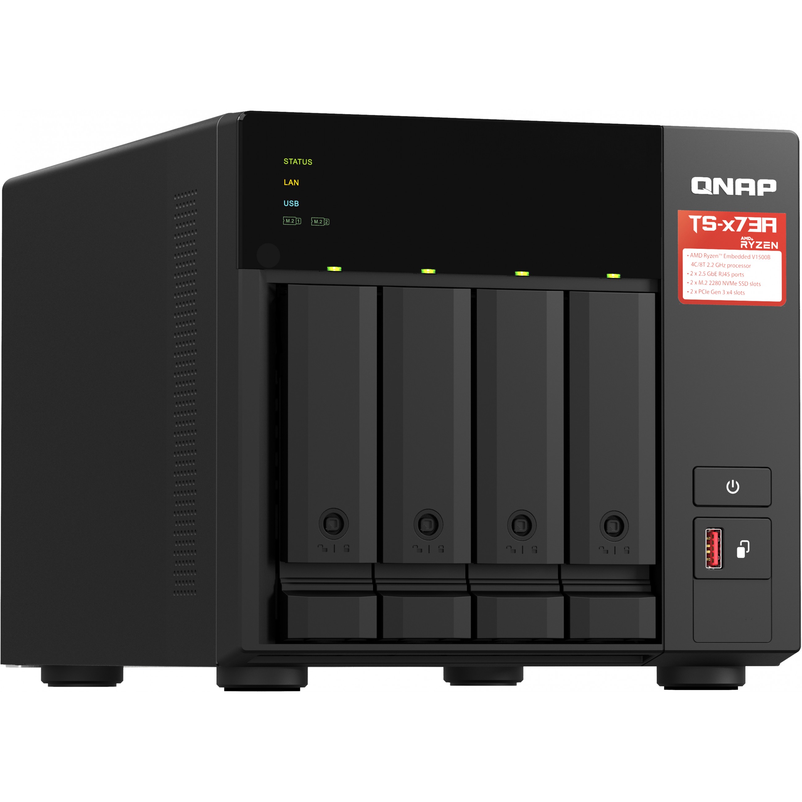 Server NAS QNAP za 4 diska, 8GB ram, 2x 2.5Gb mreža-8