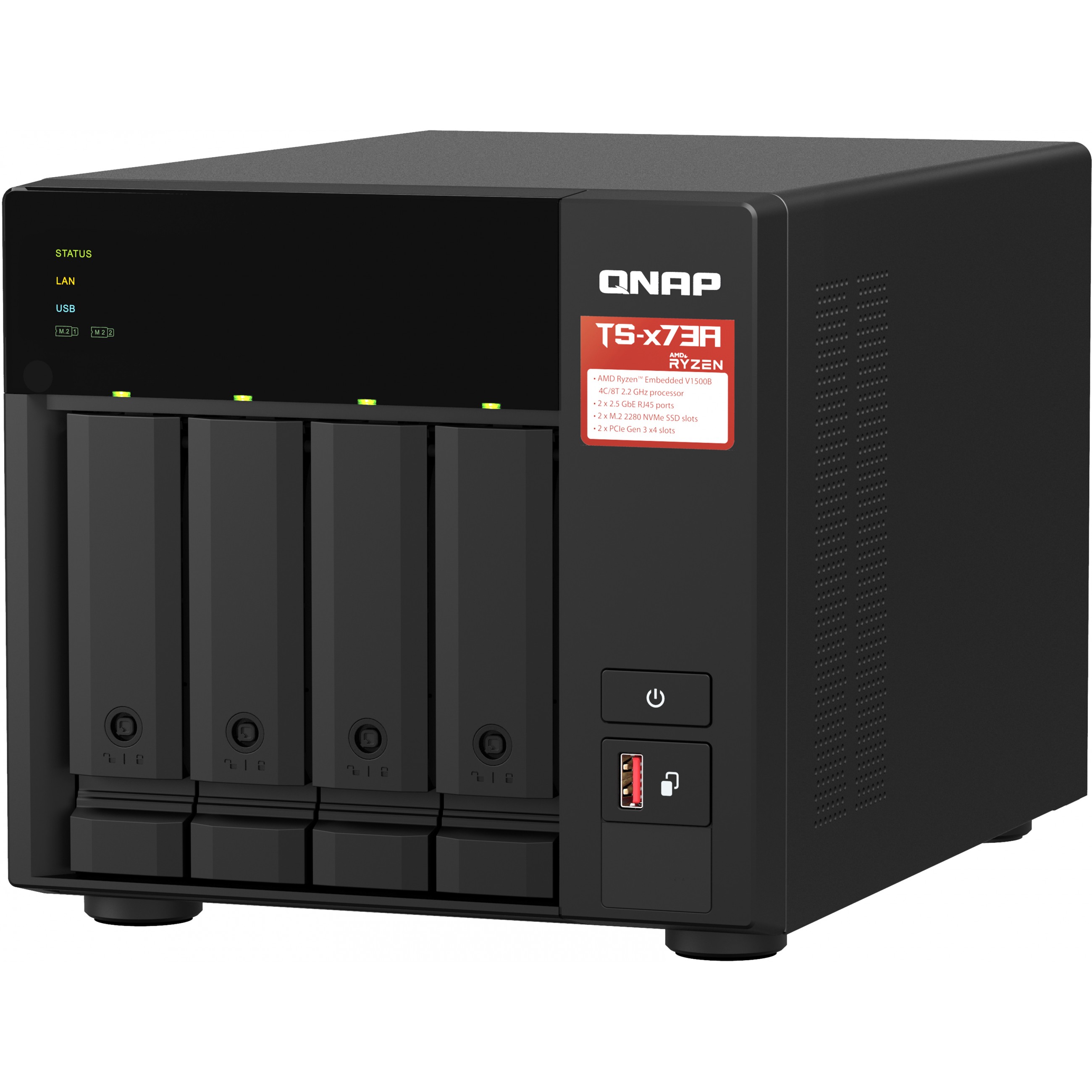 Server NAS QNAP za 4 diska, 8GB ram, 2x 2.5Gb mreža-9