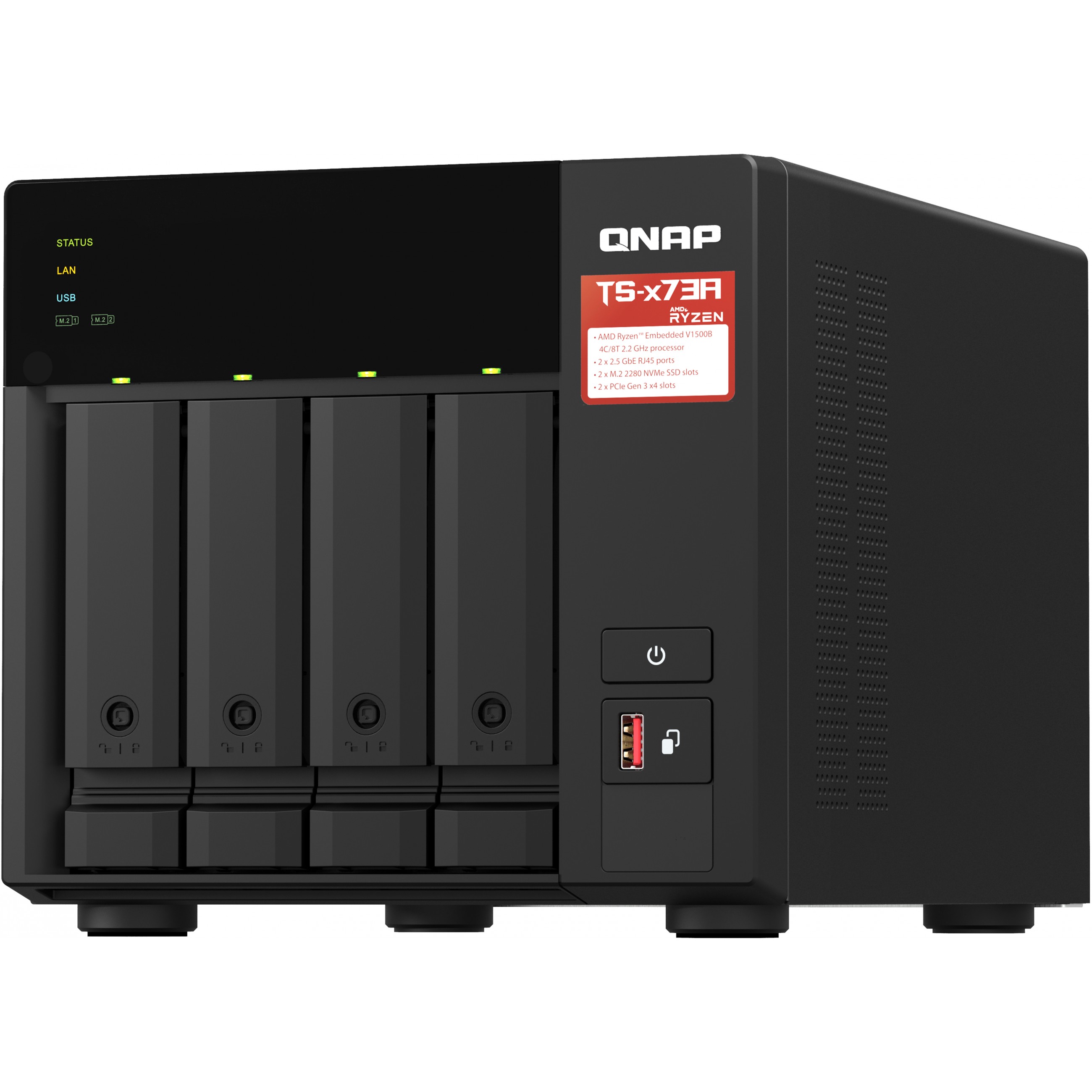 Server NAS QNAP za 4 diska, 8GB ram, 2x 2.5Gb mreža-10