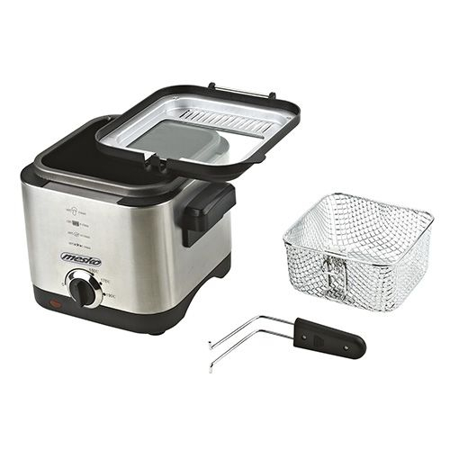 Friteza MESKO MS 4910 (900 W, 1.5 L, srebrna)-5