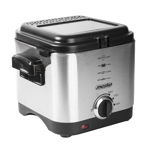 Friteza MESKO MS 4910 (900 W, 1.5 L, srebrna)-6