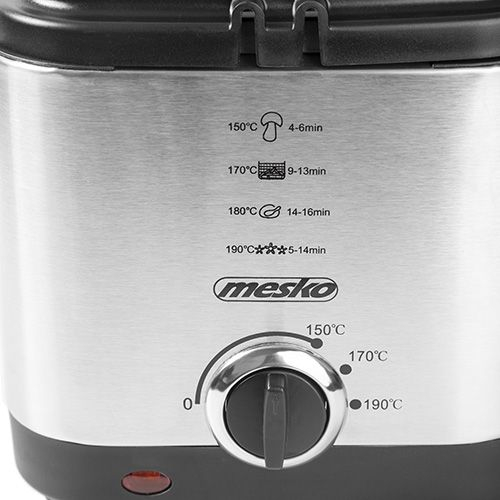 Friteza MESKO MS 4910 (900 W, 1.5 L, srebrna)-1