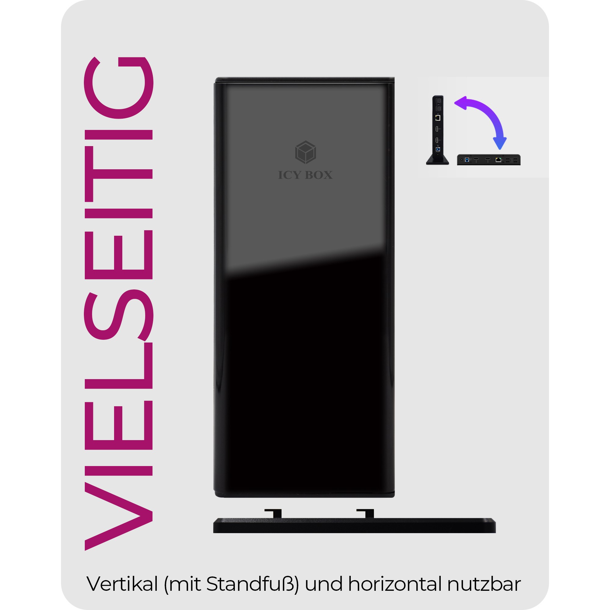 Priključna stanica ICYBOX IB-DK2251AC Multi-Docking USB-C-6
