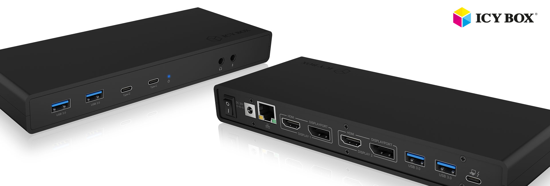 Docking stanica ICYBOX IB-DK2245AC Docking USB-C s dvostrukim video konektorom-2