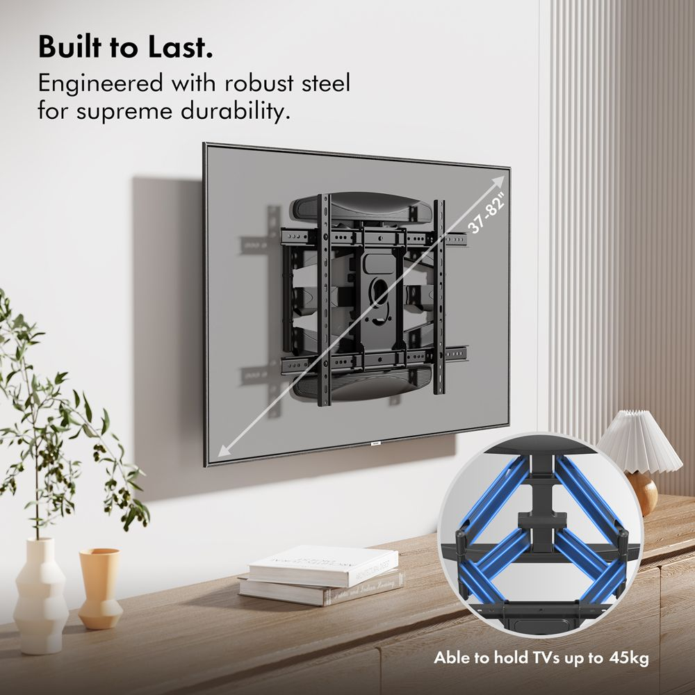 Nosač za TV zidni VONHAUS (37"- 70", do 45kg, nagib +5° -8°, zakret 180°)-1