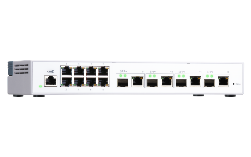 Switch QNAP 12 port 4x 10Gb/8x 1Gb-2
