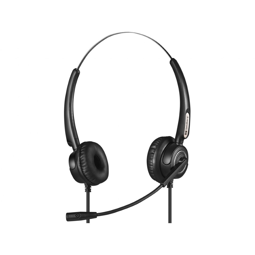 Slušalice s mikrofonom Pro Stereo USB + RJ9/11 Sandberg-0