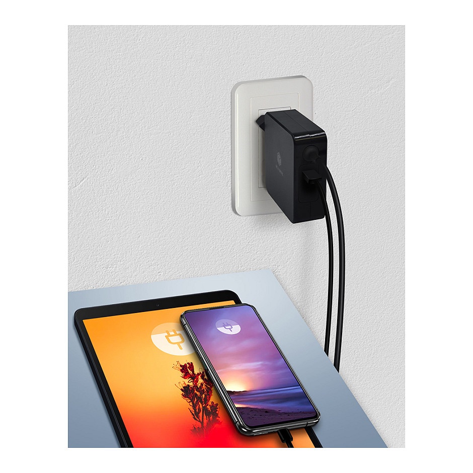 Punjač Icybox IB-PS101-PD s USB-C i Power Delivery 90W-9