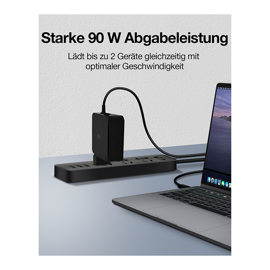 Punjač Icybox IB-PS101-PD s USB-C i Power Delivery 90W-12